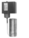 Thermostat antigel Réarmement automatique, réglage bas, plage -10 à +20°C, différentiel 3°C fixe, long. du capillaire 6 m