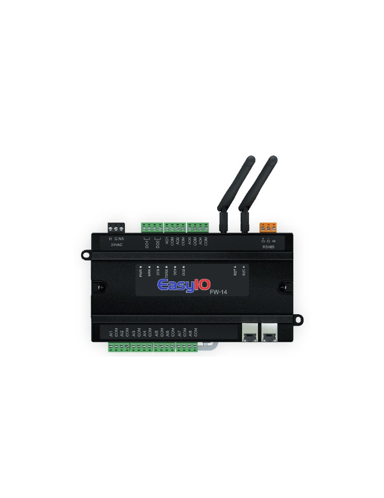 Automate Wifi, 14 Points, Bacnet IP & MSTP/Modbus RTU, HTML5 avec Das