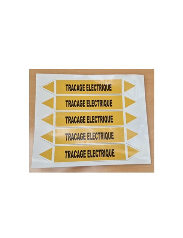 Etiquette PVC souple 200 x 50 mm ADH double signalisation  (ETIQUETTEPVC)