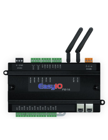 Automate Wifi, 14 Points, Bacnet IP & MSTP/Modbus RTU, HTML5 avec Das